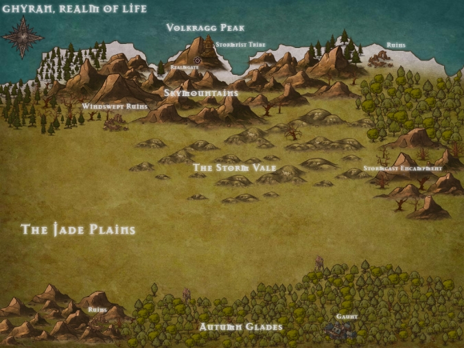 Ghyran Volkragg Peak Map